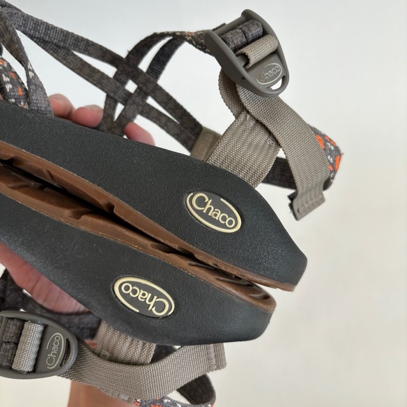 Chaco Women's Brown Orange Pattern casual Zx 2 Classic Sandals Size 10 - Picture 5 of 8